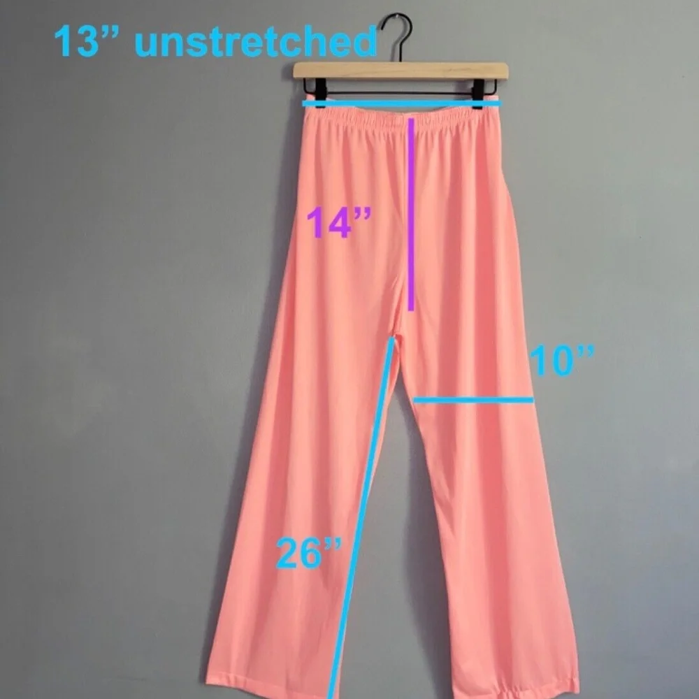 Vintage VANITY FAIR Coral Peach Pajama Set Size Small? Pajamas See Measurements